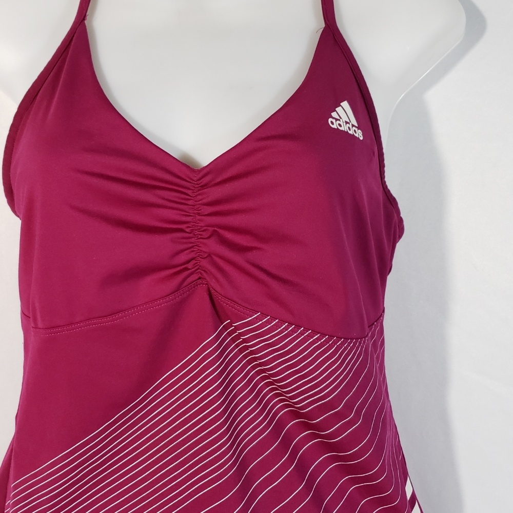 Burgundy Adidas Tank Top Size Medium
